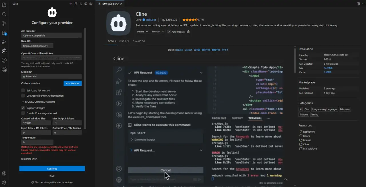 Configure API Provider